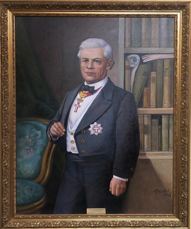 Cuadro del Canciller Joaquín Bernardo Calvo Rosales ubicado en el Salón Dorado