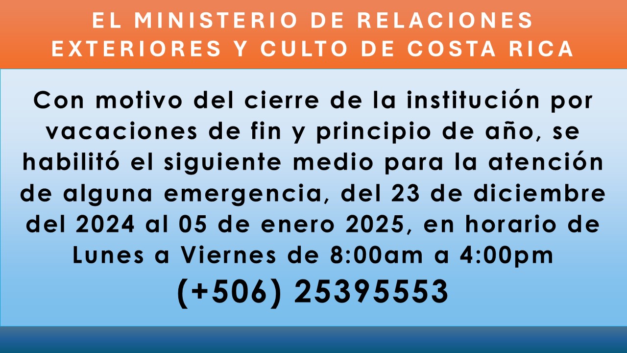 Atención Fin y Principio de Año 2025